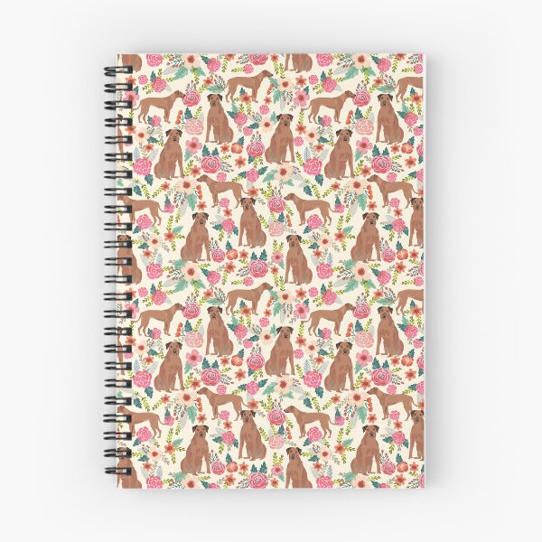 Item preview, rhodesian ridgeback dogs floral pattern - vintage florals, doggo, rhodesian ridgeback  designed and sold by PetFriendly.