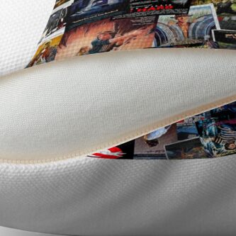 Alternate view of 1980s Movie Posters Throw Pillow