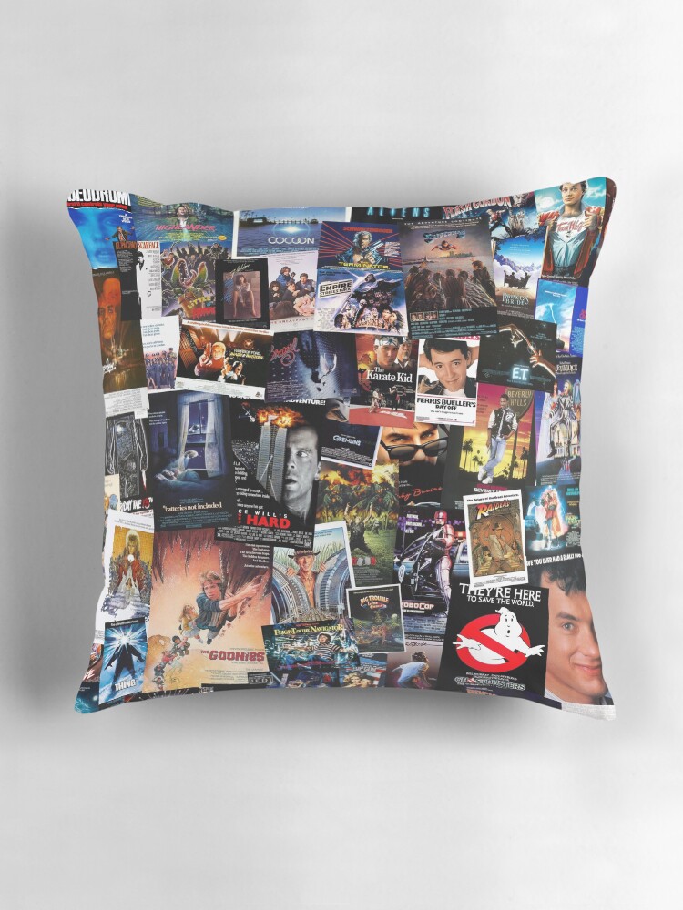 Thumbnail 3 of 4, Pillow, 1980s Movie Posters designed and sold by andrewalcock.