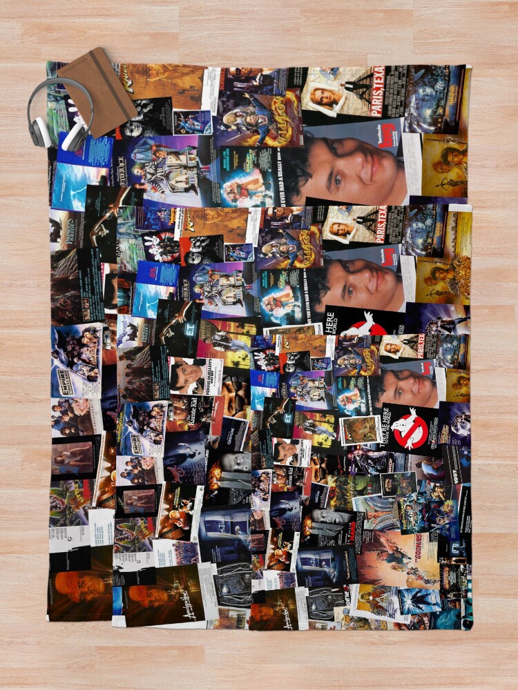 Alternate view of 1980s Movie Posters Throw Blanket