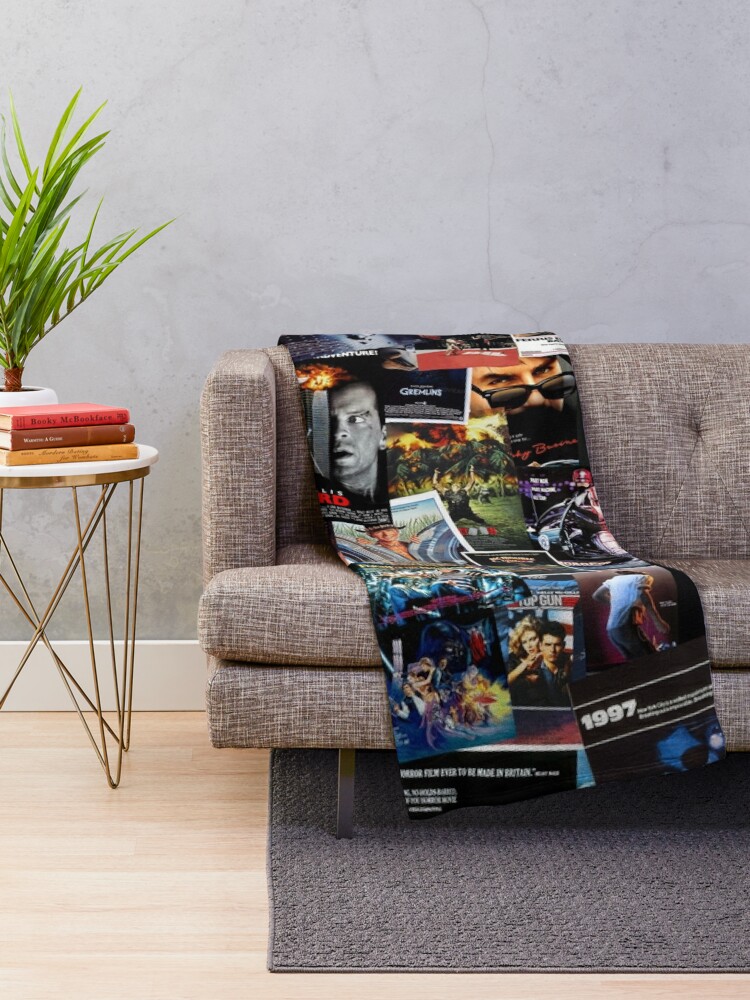 Alternate view of 1980s Movie Posters Throw Blanket