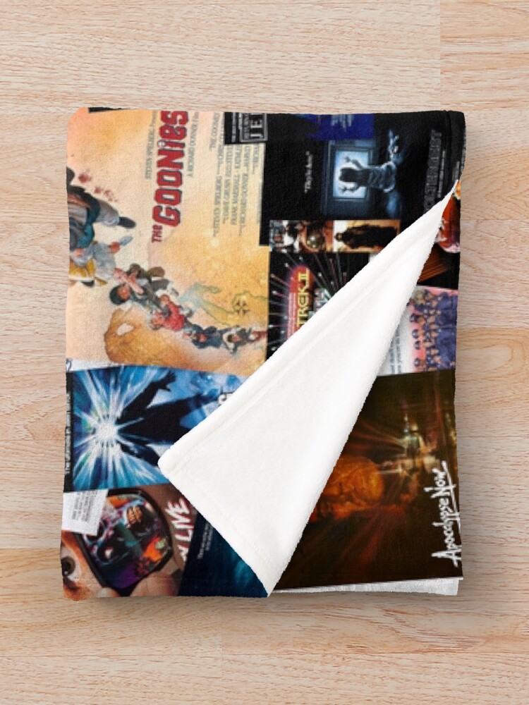 Alternate view of 1980s Movie Posters Throw Blanket