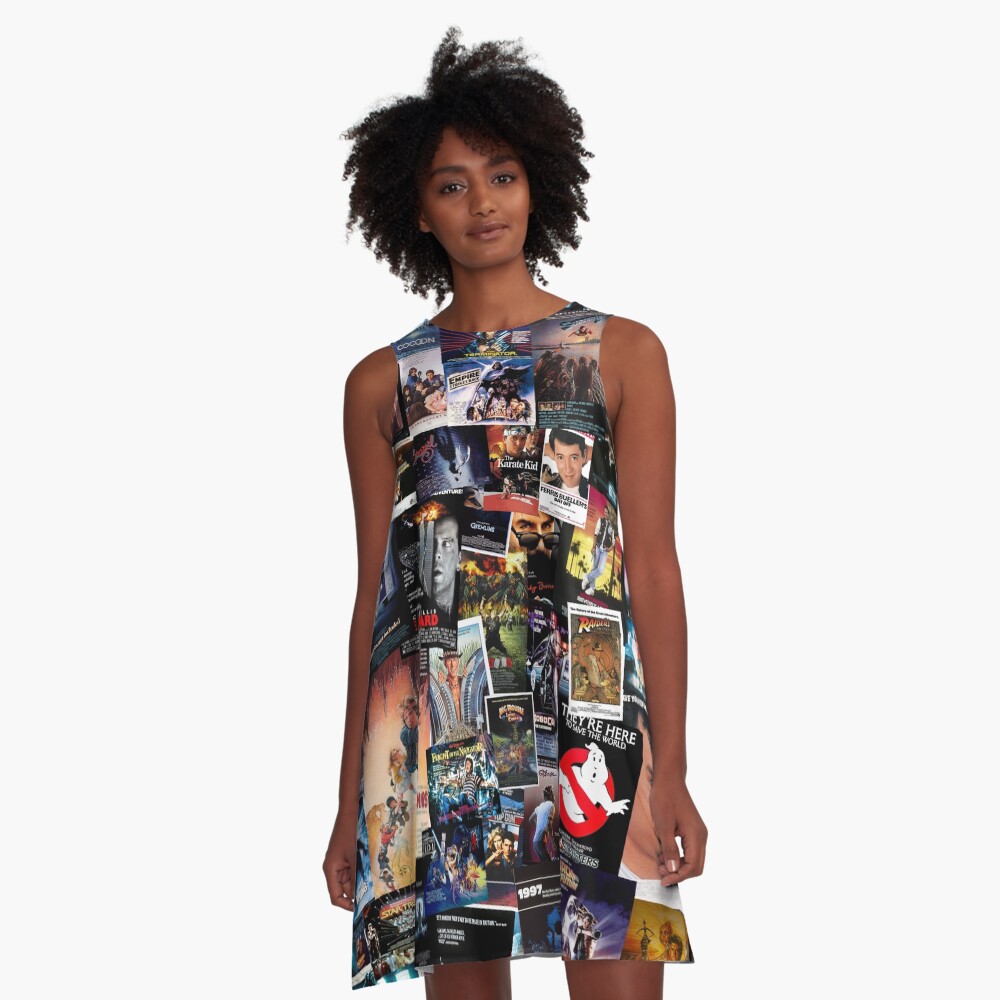 1980s Movie Posters A-Line Dress