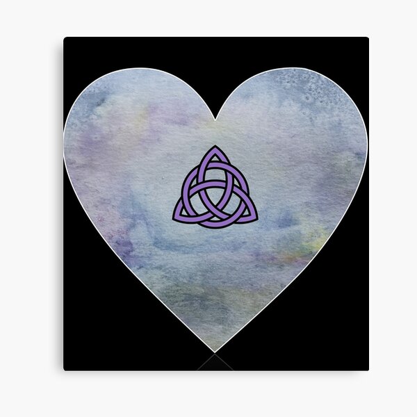 Triquetra Celtic Knot Heart Lienzo