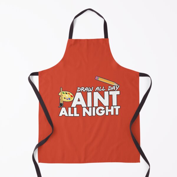 Item preview, Draw all day, Paint all night - Orange designed and sold by Adamzworld.