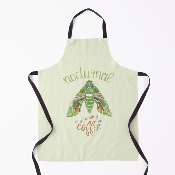 Item preview, nocturnal green moth running on coffee designed and sold by EllenLambrichts.