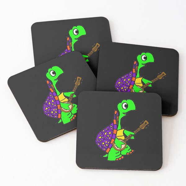Item preview, Funny Turtle Playing Banjo Pop Art designed and sold by Nature's Fancy.