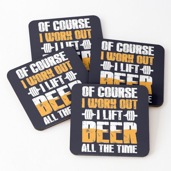 Item preview, Funny Beer Work Out Humor Drinking Exercise Joke designed and sold by mmos.