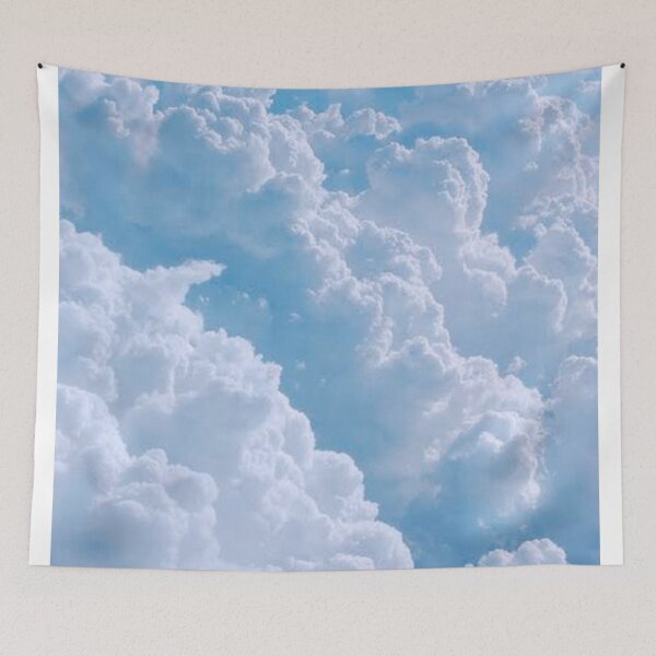 Item preview, Sueño estético algodón blanco algodón nubes cielo azul designed and sold by samararibas.
