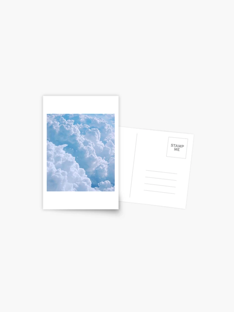 Premium Photo  White cotton fake clouds on a pastel blue background  background wallpaper blank for a postcard creative