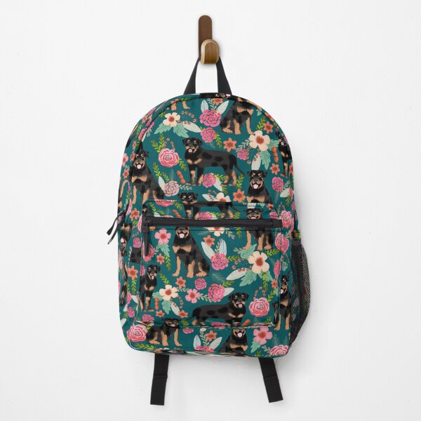 Item preview, rottweiler dog floral - vintage florals, floral pet, cute dog, rottweiler  designed and sold by PetFriendly.