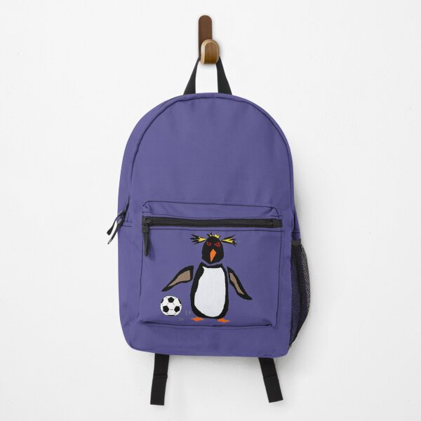 Item preview, Funny Rockhopper Penguin Playing Football designed and sold by Nature's Fancy.