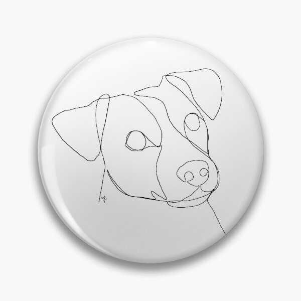Item preview, Jack Russell Terrier One Line Illustration designed and sold by noiza.