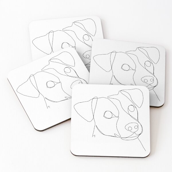 Item preview, Jack Russell Terrier One Line Illustration designed and sold by noiza.