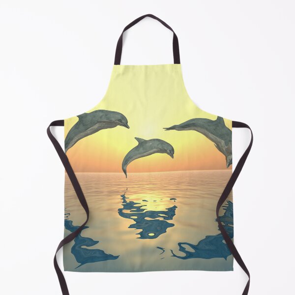 Item preview, Jumping dolphins at sunset designed and sold by MIRO3D.