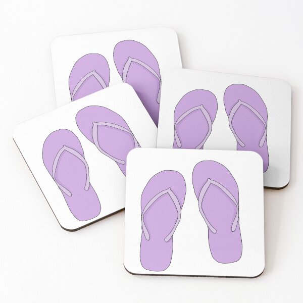 Item preview, Pastel purple Flip flops designed and sold by L-art.