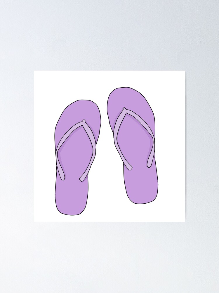 pastel flip flops