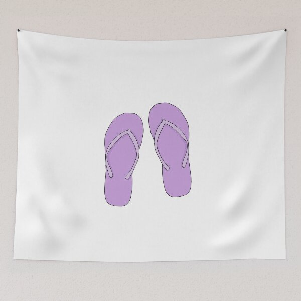 Item preview, Pastel purple Flip flops designed and sold by L-art.