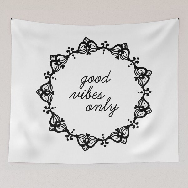 Item preview, Good Vibes Only Mandala Print Design GC-092-01 designed and sold by GraphicCharms.