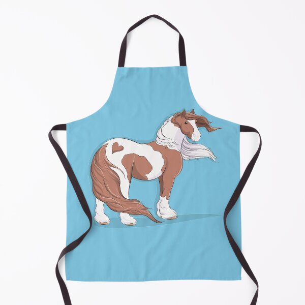 Item preview, Gypsy cob vanner horse brown and white skewbald paint coloured designed and sold by Whimsicolourart.