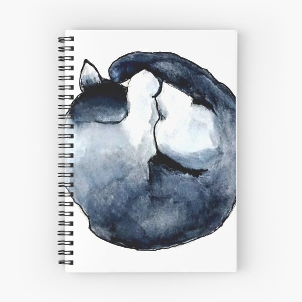 Item preview, Sleeping Cat Ink Drawing designed and sold by katy hawk.