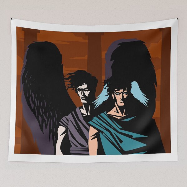 Item preview, thanatos and hypnos greek mythology gods designed and sold by matintheworld ( delcarmat ).