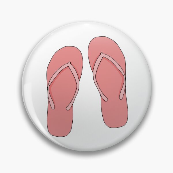 Item preview, Pastel dark red Flip flops designed and sold by L-art.