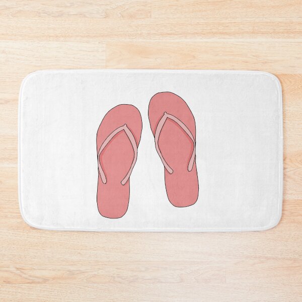 Item preview, Pastel dark red Flip flops designed and sold by L-art.