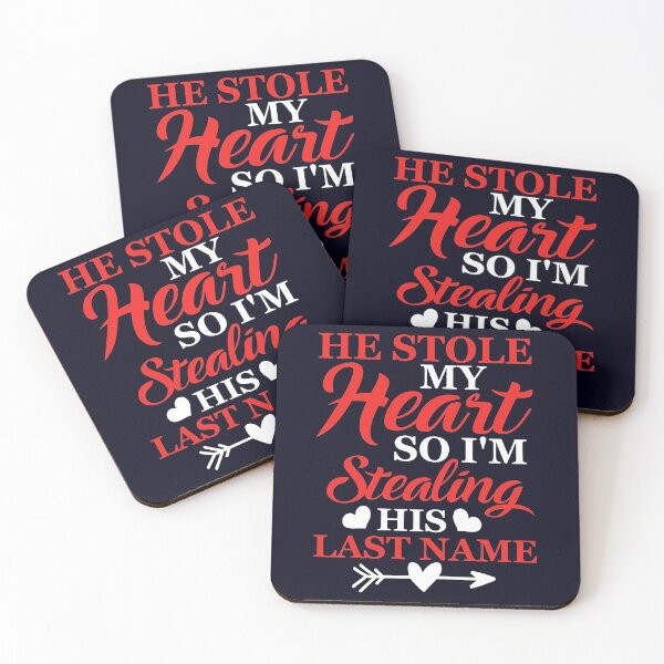Item preview, He Stole My Heart So I'm Stealing His Last Name Love Engagement designed and sold by mmos.