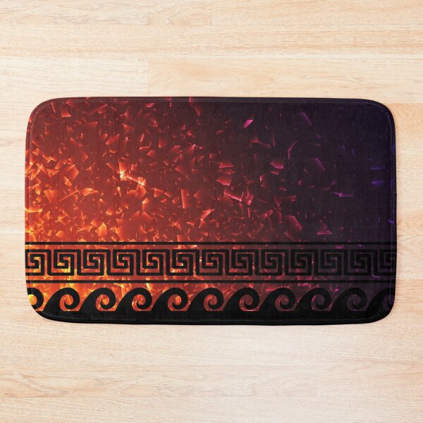 Item preview, Greek Key Broken Fire Glass Yiorgos Collection designed and sold by Yiorgos Designs.