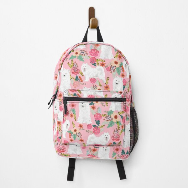 Item preview, samoyed dog floral - vintage florals, floral pet, cute dog, samoyed  designed and sold by PetFriendly.