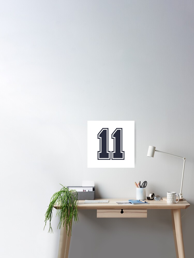 11 Jersey Number Number Eleven Straight From Miami | Art Print