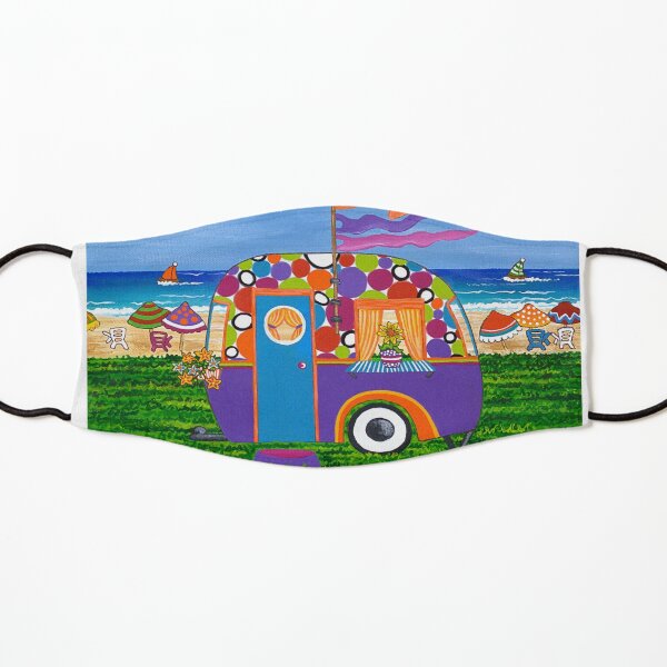 Caravan Holiday ~ Betty-Sue Kids Mask