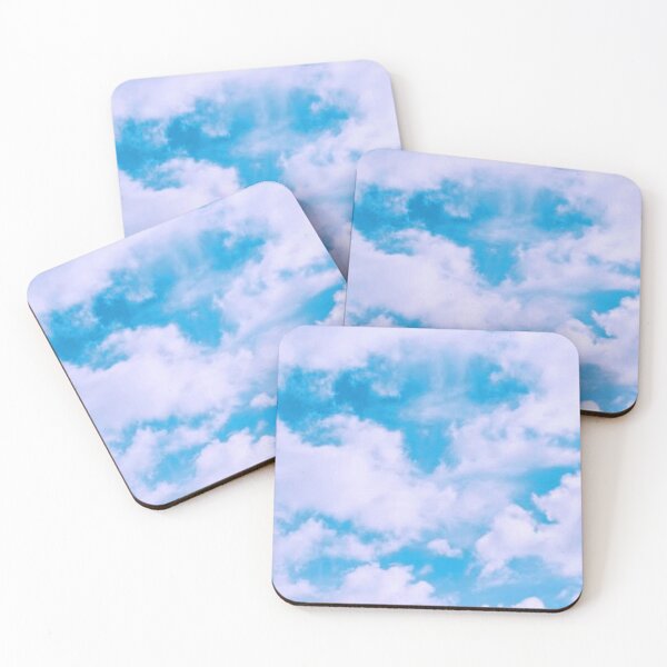 Item preview, Aesthetic dreamy white clouds on pastel blue sky designed and sold by samararibas.