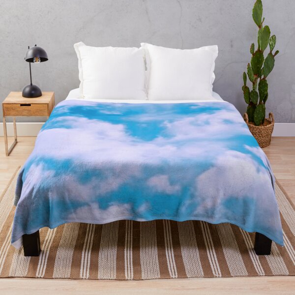 Item preview, Aesthetic dreamy white clouds on pastel blue sky designed and sold by samararibas.