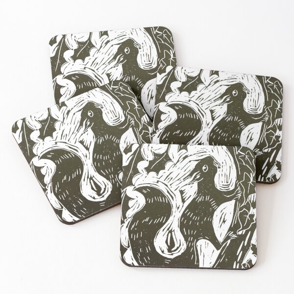 Item preview, Squirrel in Holly Tree  designed and sold by Dragonfly  Studio.