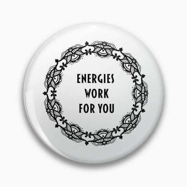 Item preview, "Energies Work For You" Mandala Print Design GC-092-02 designed and sold by GraphicCharms.