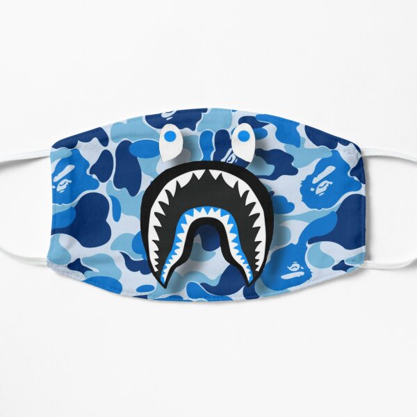 Download Blue Bape Camo Face Masks Redbubble PSD Mockup Templates