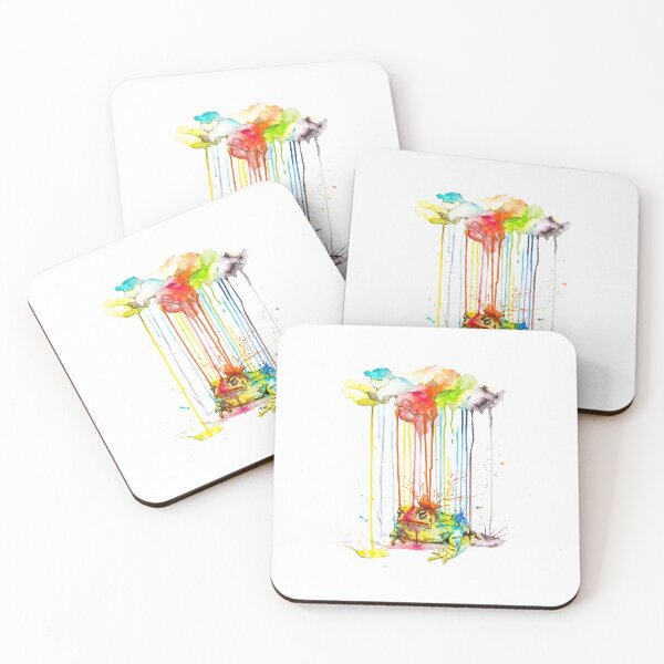 Item preview, Toad - Raining Colors | Watercolor art designed and sold by Philipp Grein.