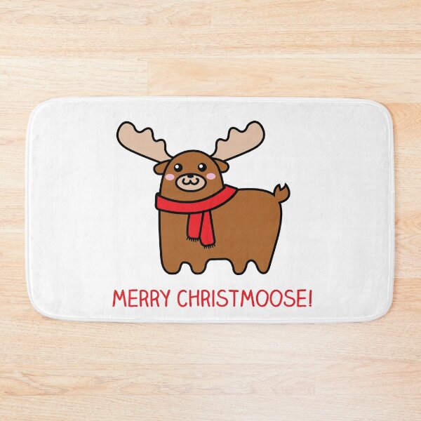 Item preview, Merry Christmoose, Merry Christmas moose pun designed and sold by IceCreamCat.