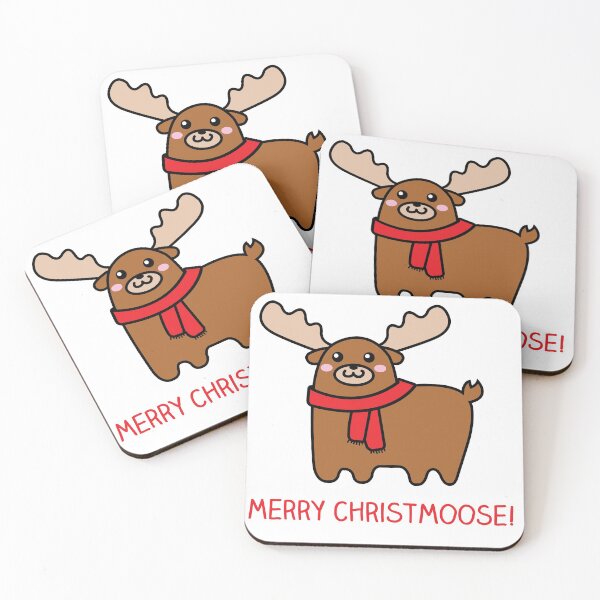 Item preview, Merry Christmoose, Merry Christmas moose pun designed and sold by IceCreamCat.
