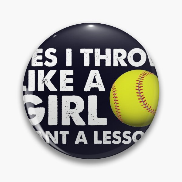 Item preview, Yes I Throw Like A Girl Want A Lesson Sofball designed and sold by mmos.