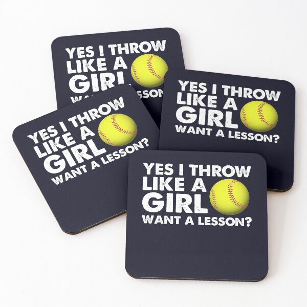 Item preview, Yes I Throw Like A Girl Want A Lesson Sofball designed and sold by mmos.