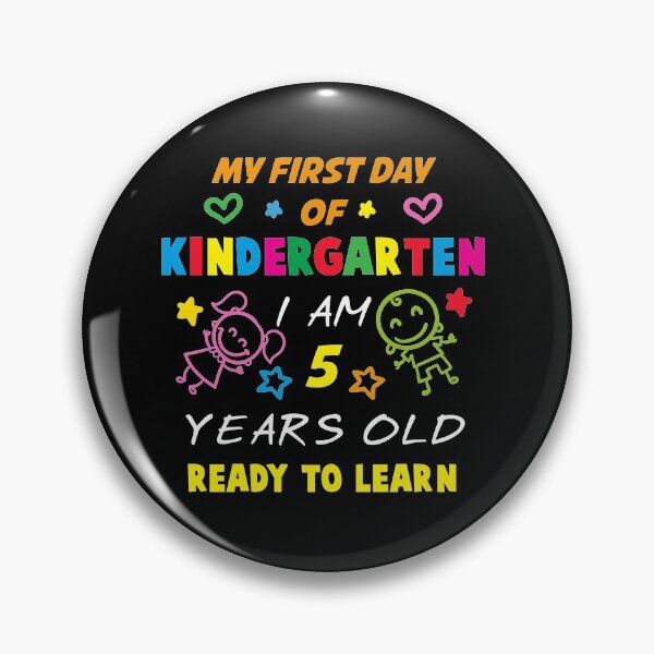 Artikelvorschau, Erster Tag des Kindergartens, ich bin 5 Jahre alt und bereit zu lernen entworfen und verkauft von Bousselham.
