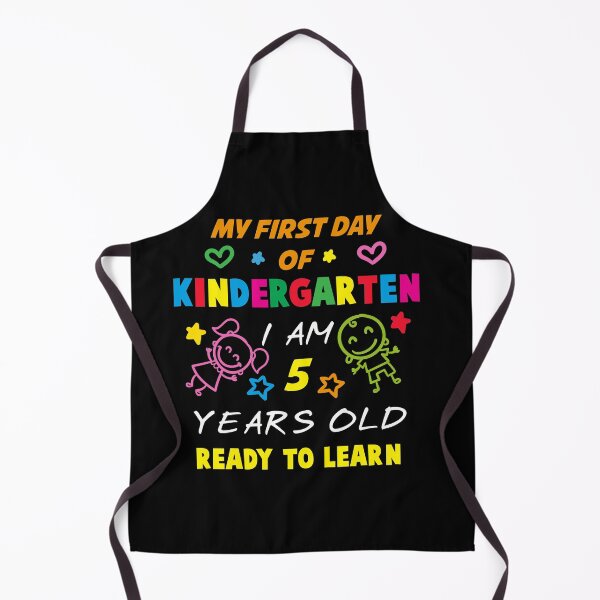 Artikelvorschau, Erster Tag des Kindergartens, ich bin 5 Jahre alt und bereit zu lernen entworfen und verkauft von Bousselham.
