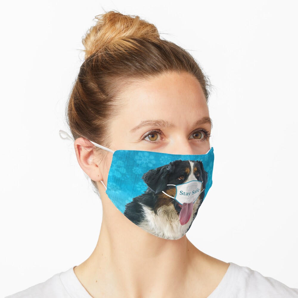 Bernese Mountain Dog Face Mask Mask