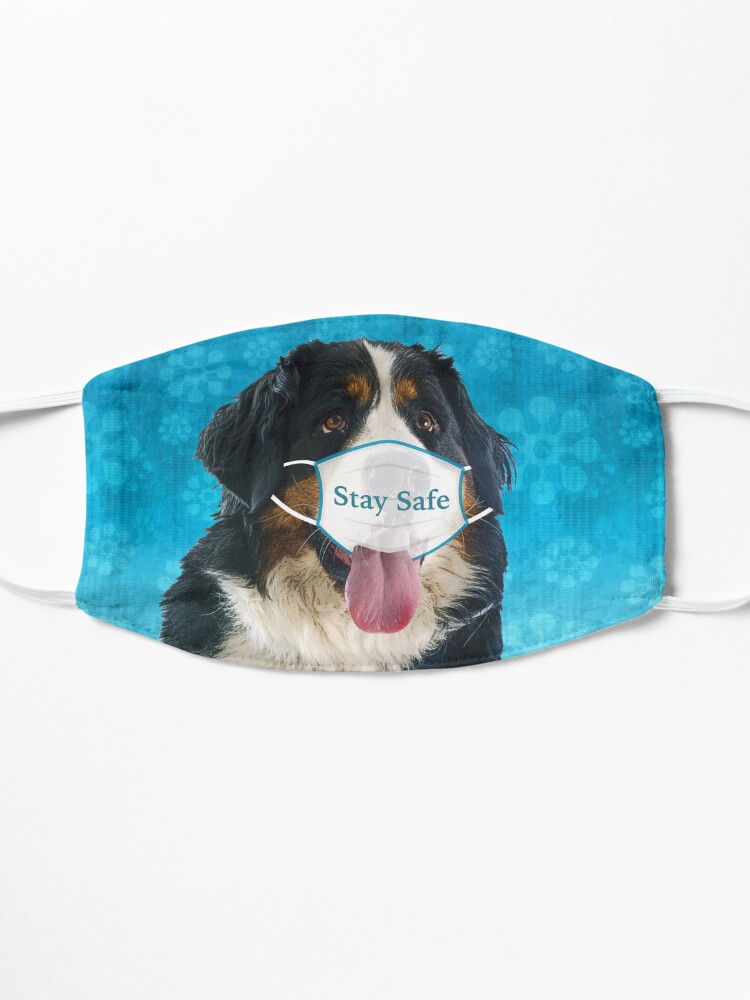 Alternate view of Bernese Mountain Dog Face Mask Mask