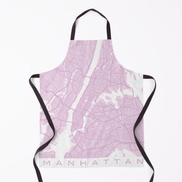 Item preview, Pink Manhattan Map designed and sold by MarzStudio.