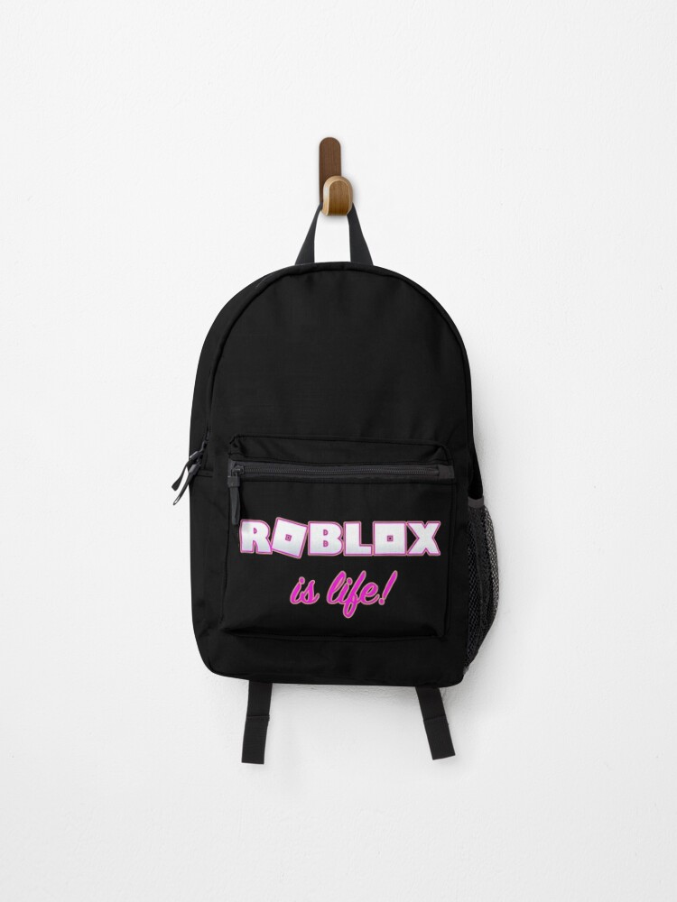 Roblox Is Life Gaming Backpack By T Shirt Designs Redbubble - backpacking game roblox