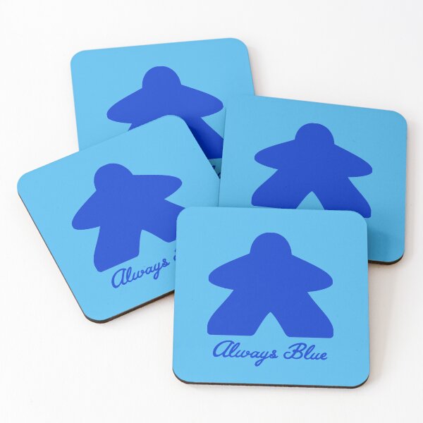 Item preview, Always Blue Meeple Game Piece designed and sold by WibbleDesign.